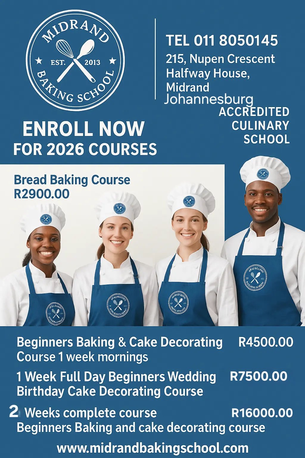 Beginners baking course student photo